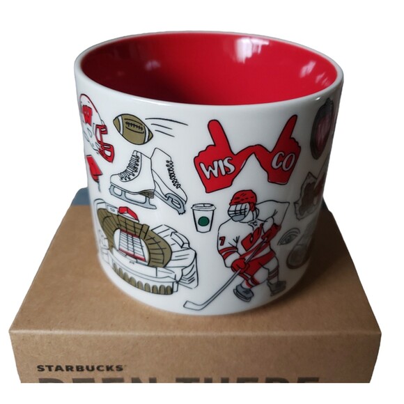 NIB Starbucks University of Wisconsin Mug Been There Campus Collection - NEW - Picture 6 of 6